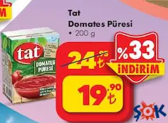 TAT DOMATES PÜRESİ 200 G